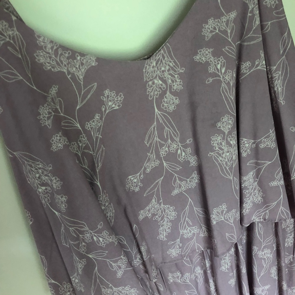 Flounce Purple mini dress
